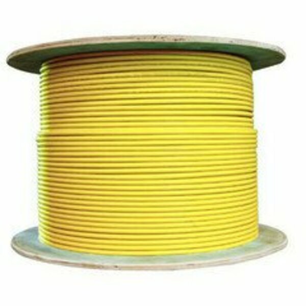Swe-Tech 3C Bulk Shielded Cat6a Yellow Ethernet Cable, 10 Gigabit, Solid, 500 Mhz, 23 AWG, Spool, 1000 foot FWT13X6-581NH